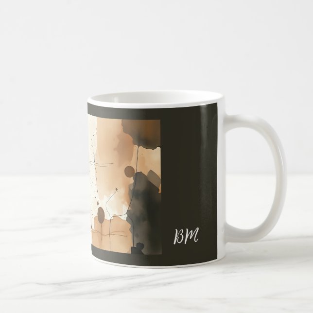 Bio Gradienten in Beige und Braun Kaffeetasse (Rechts)