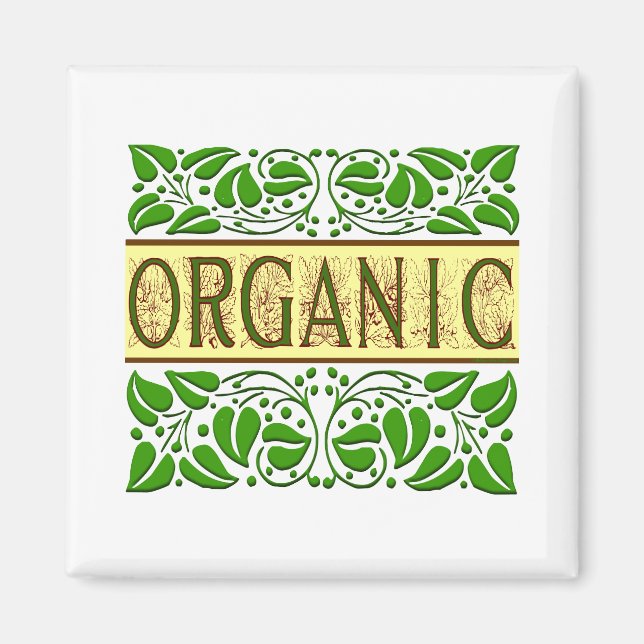 Bio Green Slogan Magnet (Vorne)