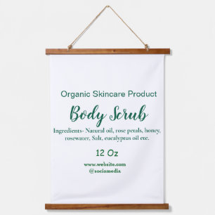 Bio grüne Karosserie-Butterschmalz Wandteppich Mit Holzrahmen