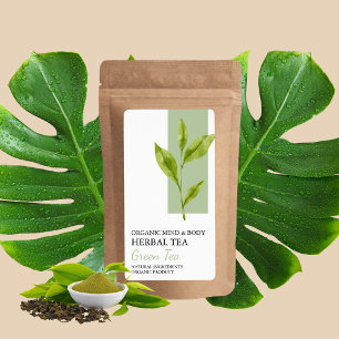 Bio Grünes Tee-Tee-Label
