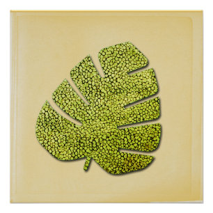 Bio grünes tropisches Leaf Poster