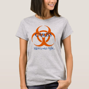 Bio Hazard Symbol mit Kohlenstoff T-Shirt