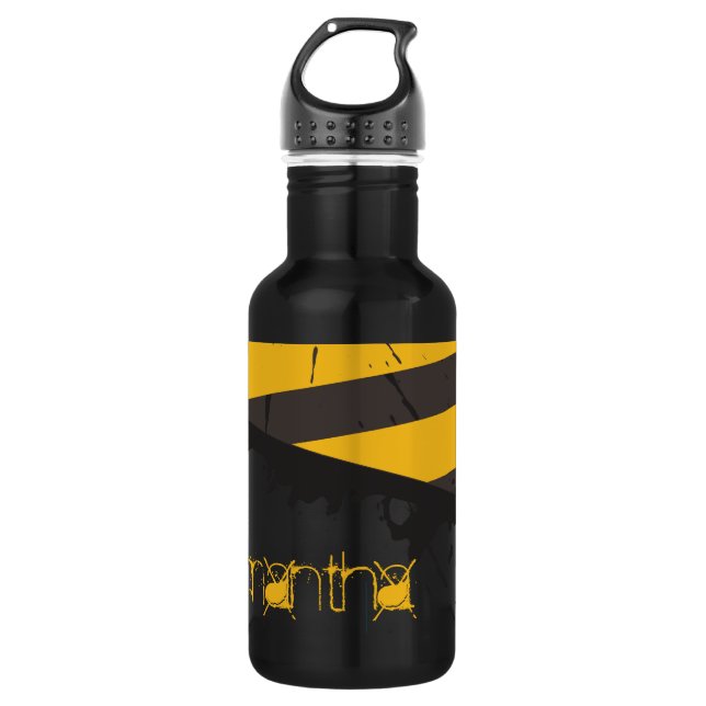 Bio Hazard Vorsicht Tape Crime 32. oz. Trinkflasche (Vorderseite)