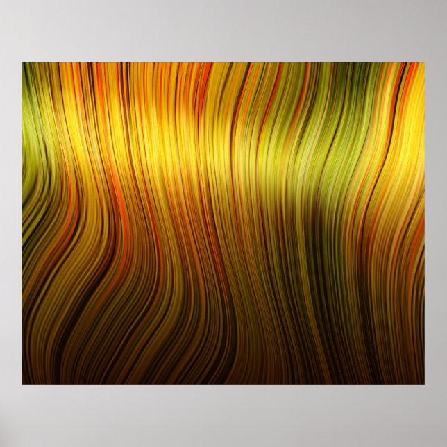 Bio kunstgeschmolzene Plastik-Soft-Strings gelb Poster (Vorne)