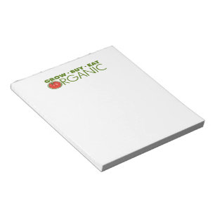 Bio-Lebensmittel Notizblock