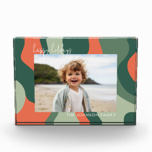 Bio Linie Abstrakt Art - Jade Coral 1 Fotoblock