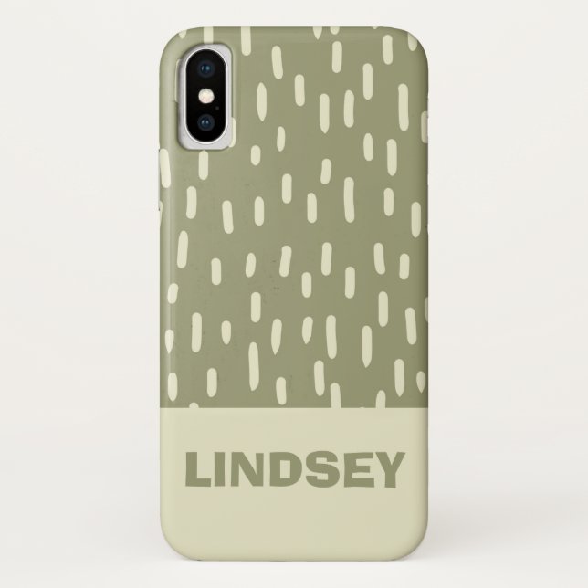 Bio Linien Whimsical Hand gezogen Personalisiert Case-Mate iPhone Hülle (Rückseite)