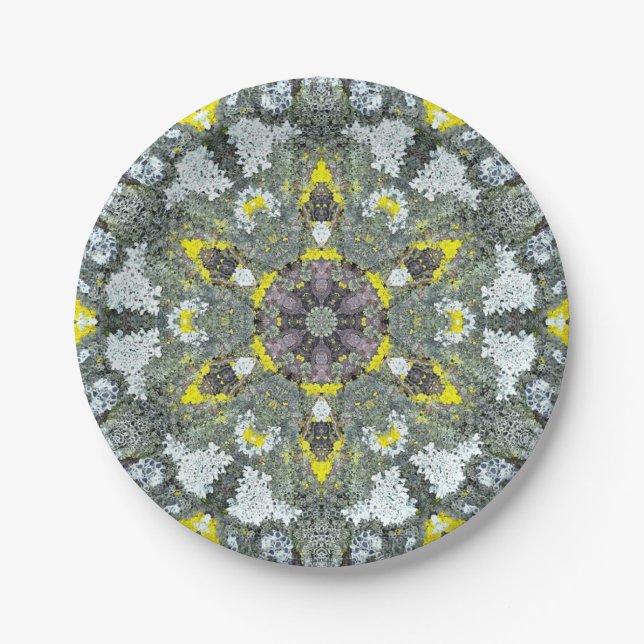 Bio Mandalas-Moos-Reihe eine Pappteller (Vorderseite)