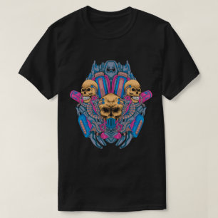Bio-Mech-Schädelfusion T-Shirt