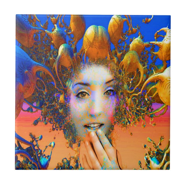 Bio Medusa Fliese (Vorderseite)