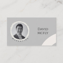 Bio Minimalistisch mit QR-Code Visitenkarte