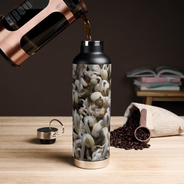 Bio Mung Sprouts - ein nährstoffverpacktes Superfo Trinkflasche (Kaffee)