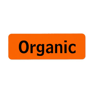 Bio Nahrung etikettiert Orange