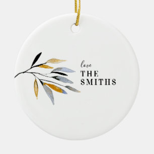 Bio-Natürliches Weihnachtsfest Keramik Ornament
