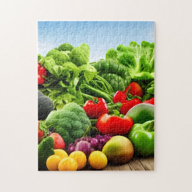 Bio Obst und Gemüse Jigsaw Puzzle (Vertikal)