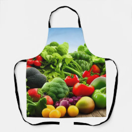Bio Obst und Veg Kochkunst Schürze