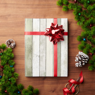 Bio Olivenöl Elfenbein Imitate Holz Streifen Weihn Geschenkpapier