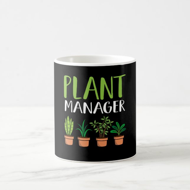 Bio Pflanze Manager Pflanze Lover Fun Puff Kaffeetasse (Mittel)