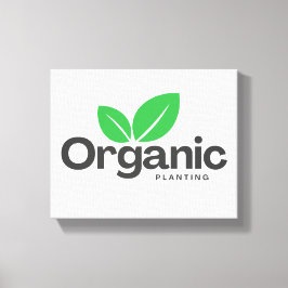 Bio Pflanzung Leinwanddruck