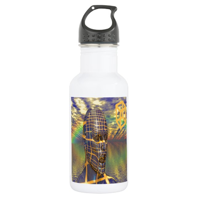 Bio Planet Edelstahlflasche (Vorderseite)
