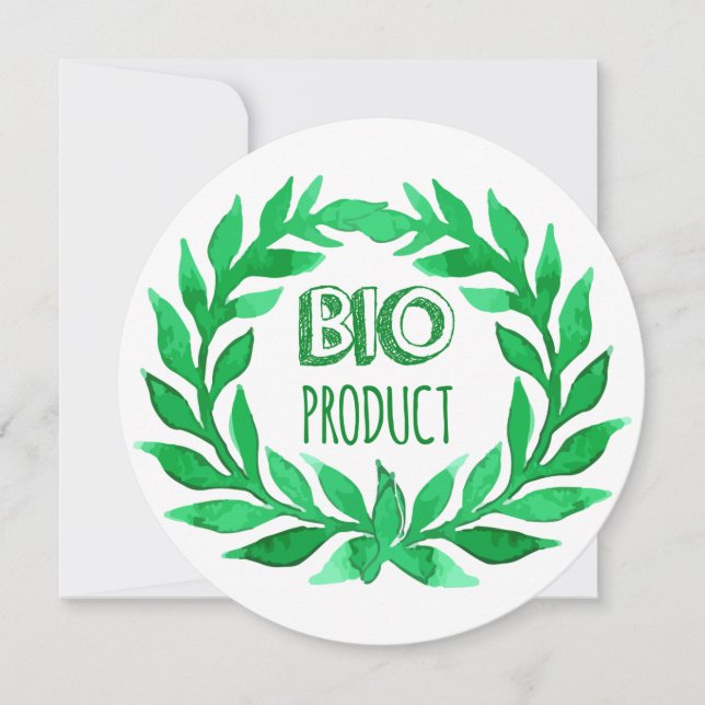 Bio-Produkt Grüne Aquarellfarm Frische Lebensmitte (Vorderseite)