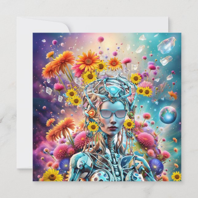 Bio Robot Feiertagskarte (Vorderseite)