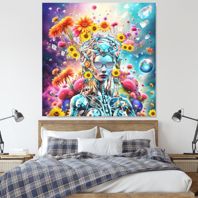 Bio Robot Leinwanddruck (Insitu (Schlafzimmer))