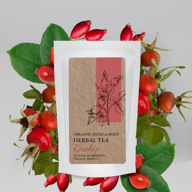 Bio Rosehip-Kräutertee-Kraft-Gütezeichen (Von Creator hochgeladen)