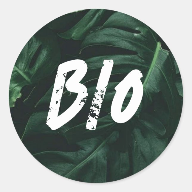 Bio Runder Aufkleber (Vorderseite)