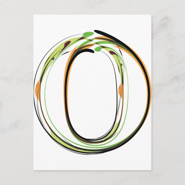 Bio Schriftart-Abbildung Postkarte (Vorderseite)