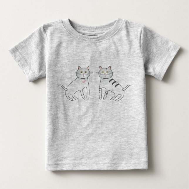 Bio Shima und Frau Heart Bodysuit Baby T-shirt (Vorderseite)