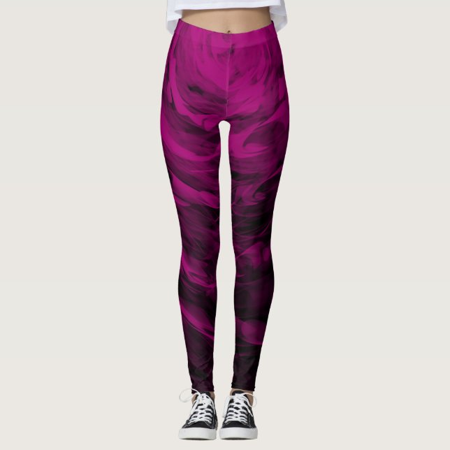 Bio Spiral3 lila - Leggings (Vorderseite)
