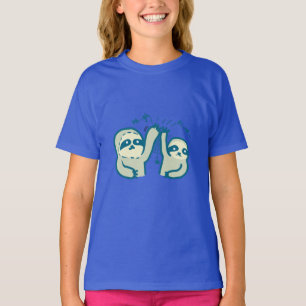 Bio T - Shirt der Mädchen der Sloths-Hi5