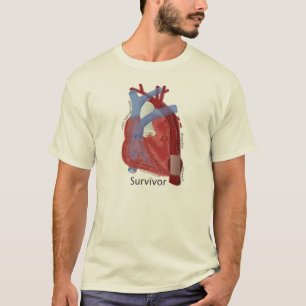Bio T-Stück u. Herz-Kunst die Baumwolle der Männer T-Shirt
