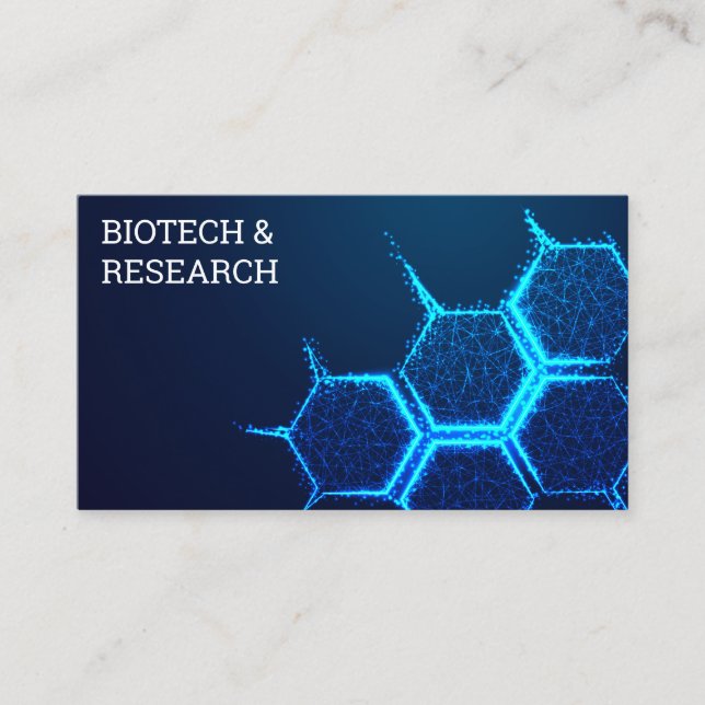 Bio Tech Molecule Nah Visitenkarte (Vorderseite)