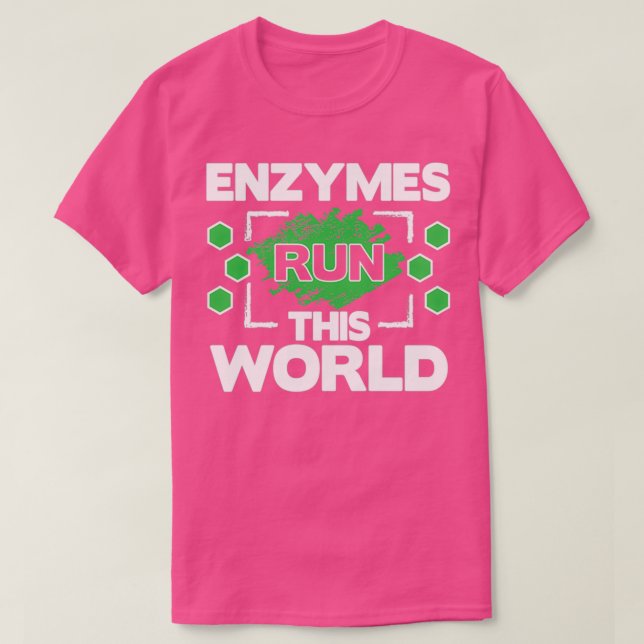 Biochemie Biochemiker Biologie Biologe Enzyme T-Shirt (Design vorne)