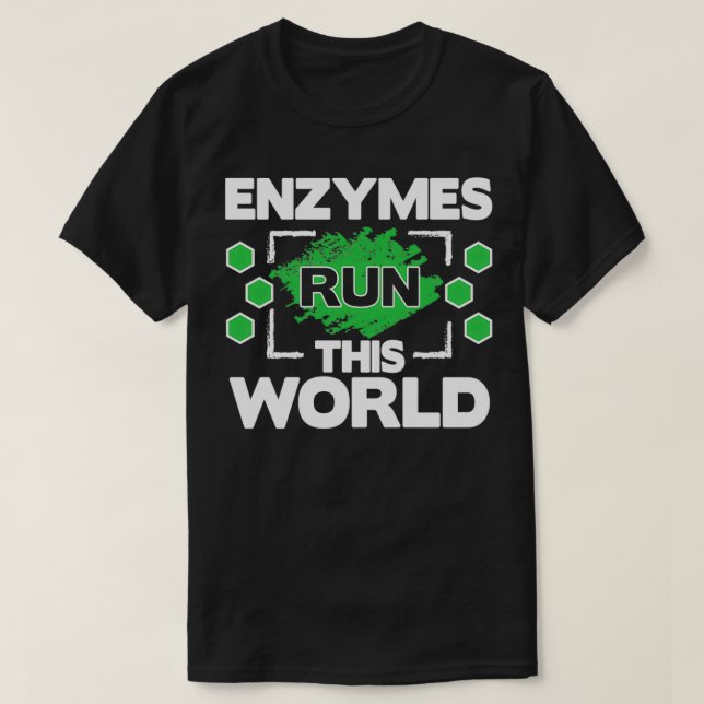 Biochemie Biochemiker Biologie Biologe Enzyme T-Shirt (Design vorne)