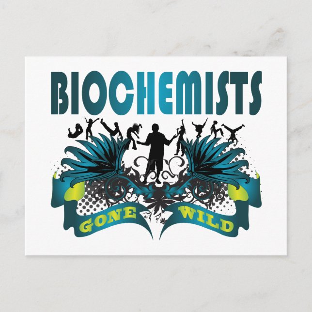 Biochemie Gone Wild Postkarte (Vorderseite)