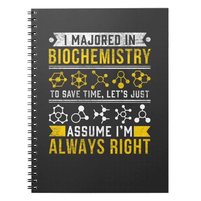 Biochemie Spaß Biologe Funny Scientist Joke Notizblock (Vorderseite)