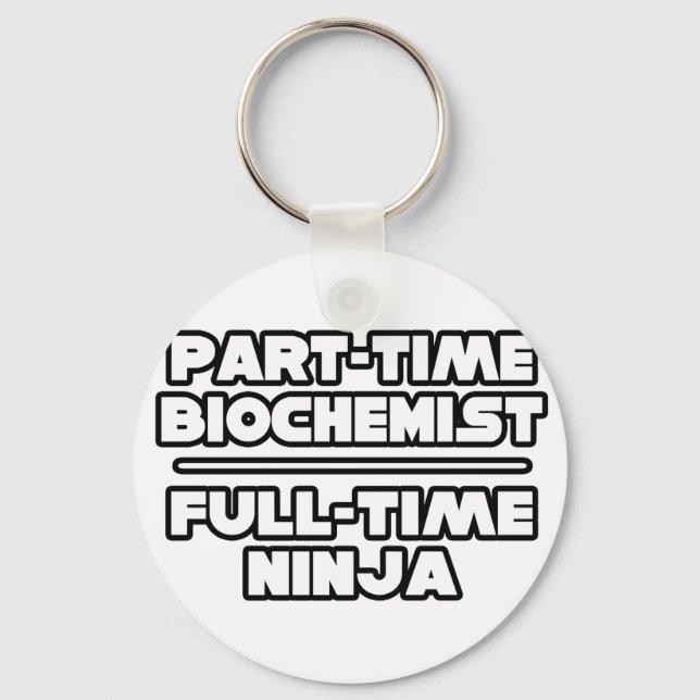 Biochemikerin/Ninja Schlüsselanhänger (Vorderseite)
