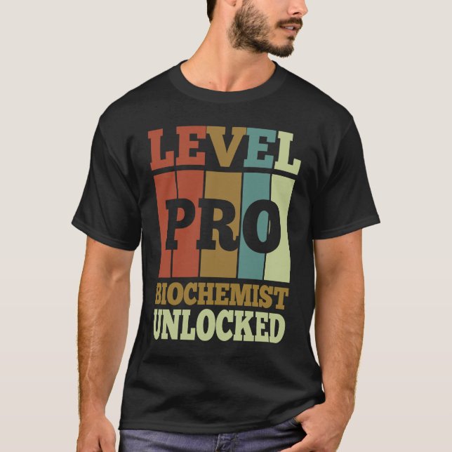 Biochemist Pro Unlocked Vintage Style Unique T-Shirt (Vorderseite)