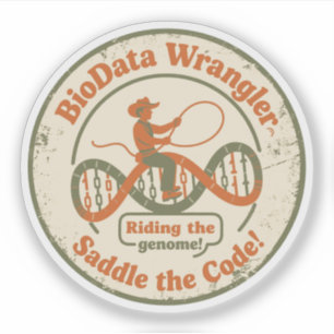 BioData-Wrangler, der das Genom beherrscht Aufkleber