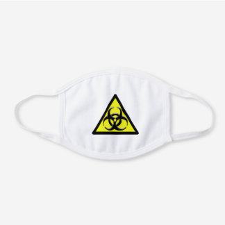 Biogefährdung Baumwollkleidung Weiße Baumwoll Mund-Nasen-Maske