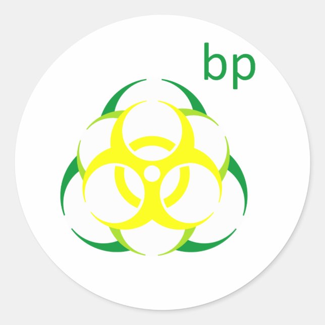 Biogefährdung bp 2 runder aufkleber (Vorderseite)