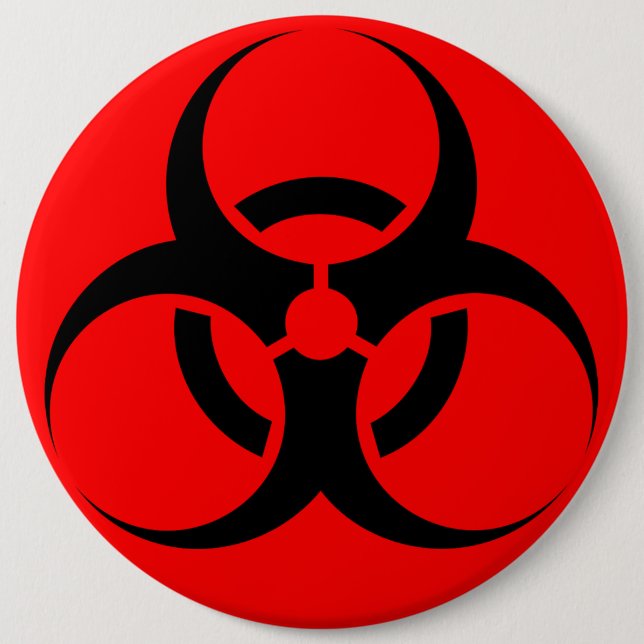 Biogefährdung Button (Vorderseite)