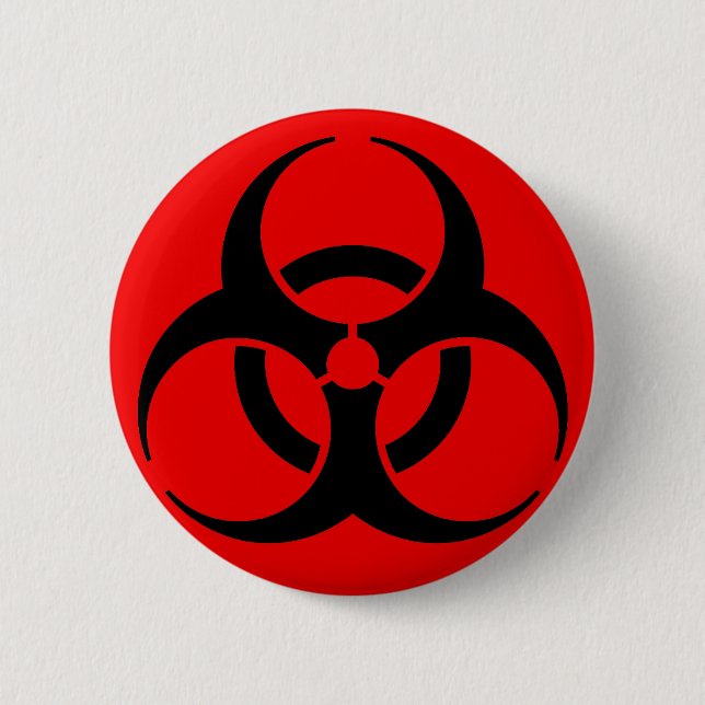 Biogefährdung Button (Vorderseite)