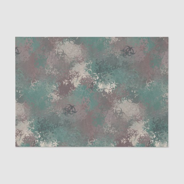Biogefährdung Camouflage Tissue Paper Seidenpapier (Vorderseite)