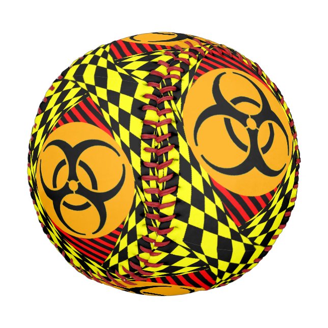 Biogefährdung Design von Kenneth Yoncich Baseball (Schrägansicht)