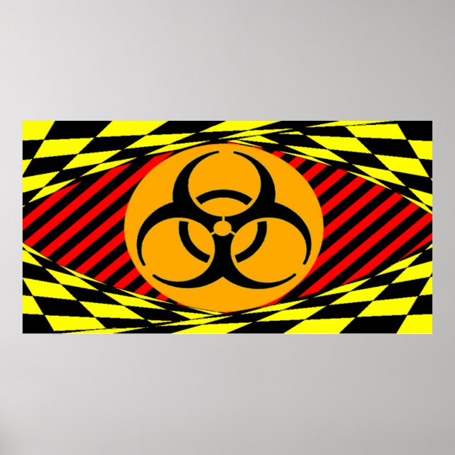 Biogefährdung Design von Kenneth Yoncich Poster (Vorne)