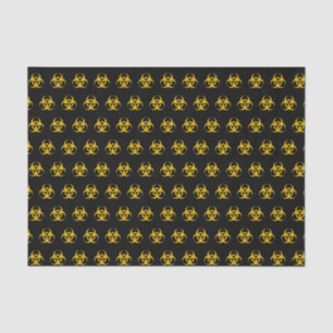 Biogefährdung Icon-Muster Seidenpapier